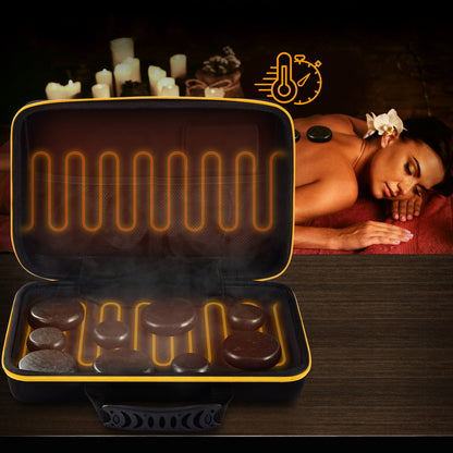 Multifunctionele verwarmingssteenmassage Wit