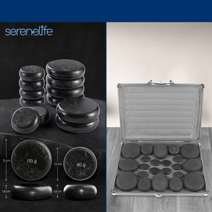 Multifunctionele verwarmingssteenmassage Wit