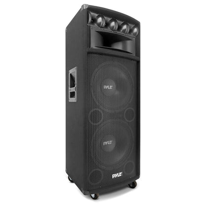Sistema de altavoces PA portátil de 1600W, woofers dobles de 12, construcción de MDF
