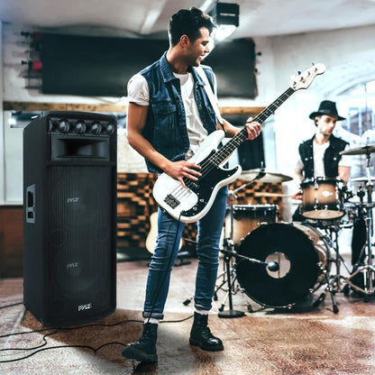 Sistema de altavoces PA portátil de 1600W, woofers dobles de 12, construcción de MDF