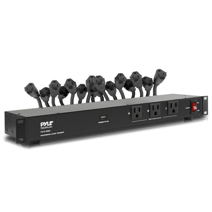 Rackmontiertes Netzfiltergerät mit AC-Steckdosen und USB