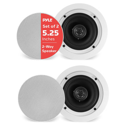 Colunas de parede/teto de 5,25" 150 W cone de polipropileno brancas