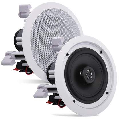 6.5 In-Wall-plafondluidsprekers 200W stereogeluid polypropyleenconus wit