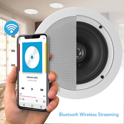 5,25-Zoll-Bluetooth-Decken-/Wandlautsprecher, 150 W, flache Montage, Polypropylenmembran