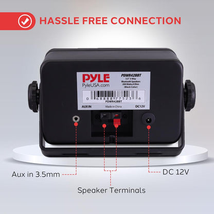 Enceintes Bluetooth extérieures étanches – système 3 voies de 200W, résistant aux intempéries