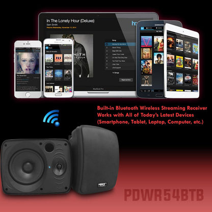Enceintes Bluetooth de 5.25 étanches, basses profondes, grille renforcée, lot de 2