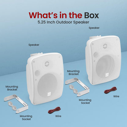 Vodoodolné Bluetooth reproduktory s výkonom 600 W, námorná kvalita, biele