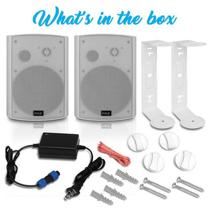 6.5 veekindlad Bluetooth-kõlarid, sügav bass, valged (2 tk komplektis)