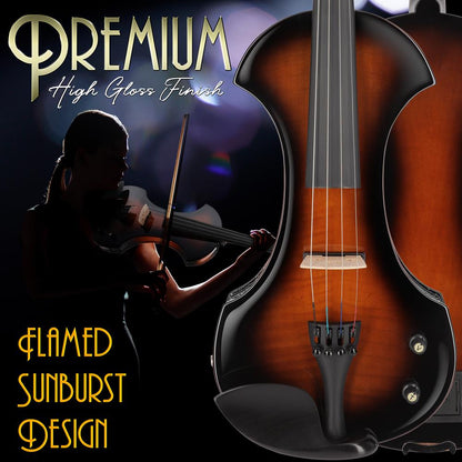 Violín eléctrico de madera contrachapada