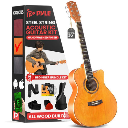 Guitare acoustique à cordes en acier, diapason 3/4, K