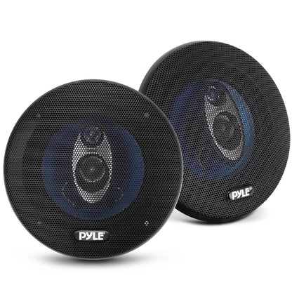 Ζεύγος ηχείων αυτοκινήτου 5.25, 200W, μπλε κώνος πολυπροπυλενίου, ανάρτηση από βουτυλικό καουτσούκ