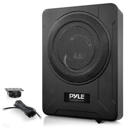Slim subwooferový systém do auta 8", 600W – vestavěný zesilovač, instalace pod sedadlo