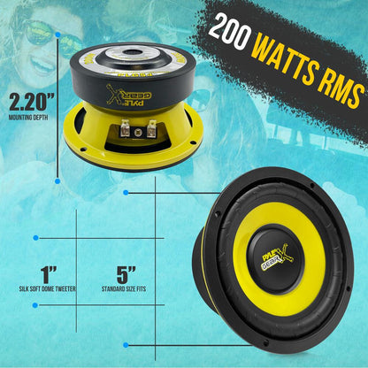 Woofer de medios-graves de componentes para coche de 5 pulgadas