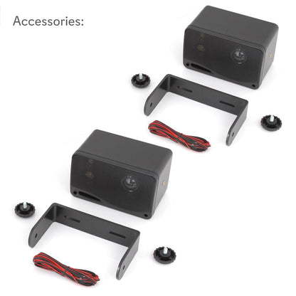 Difuzoare marine de 3,5", impermeabile, woofer din aluminiu, 200 W, negre