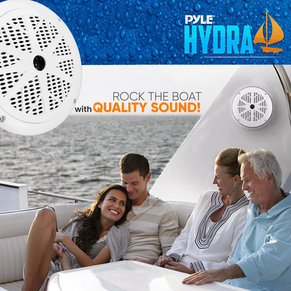 6,5-Zoll-Marine-Lautsprecher, wasserdicht, 120 W, Polypropylen-Konus, weiß