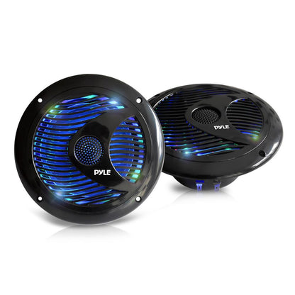 6,5-Zoll-Marine-Lautsprecher, wasserdicht, 150 W, LED-Beleuchtung, Polypropylen-Konus