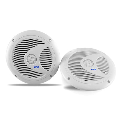 6,5-Zoll-Marine-Lautsprecher, wasserdicht, 150 W, LED-Beleuchtung, weiß