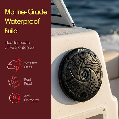 Vodotěsné reproduktory Marine 5.25 180W, nízkoprofilové, štíhlé provedení (balení 2 ks)