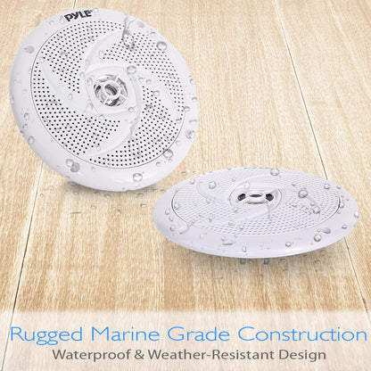 Reproduktory Marine 240W, vodotěsné, 6.5, nízkoprofilové, štíhlé provedení, bílé