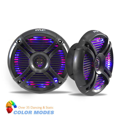 Vodotěsné reproduktory Marine 6.5, 250W, s LED osvětlením, polypropylenové membrány