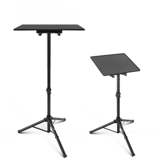 Soporte trípode para proyector de laptop, ajustable, de metal portátil, bandeja de 14x11