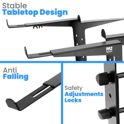 Supporto portatile doppio per laptop - design ergonomico regolabile in acciaio