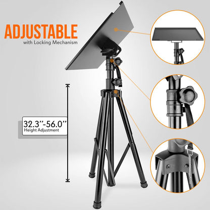 Högtalarstativ med tripod – justerbar höjd, hållbar metall, 32-56