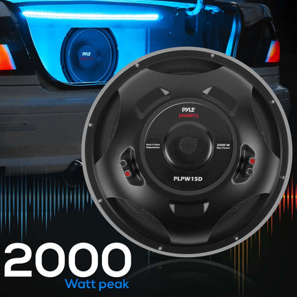 Subwoofer para automóvil de 15, DVC, 4 ohmios