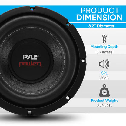 Subwoofer do auta 800W, dvojitá kmitací cívka, nepřelisovaná papírová membrána