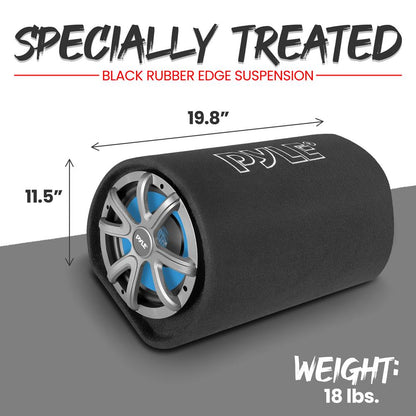 8" subwooferrør, 400 W – dyb bas, aluminiumsspole, beklædt – PLTB8