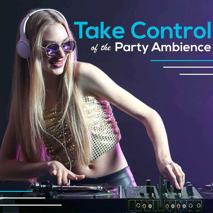 Professional 3-Channel Wireless DJ Mixer with Bluetooth USB and - PMX8BUEU