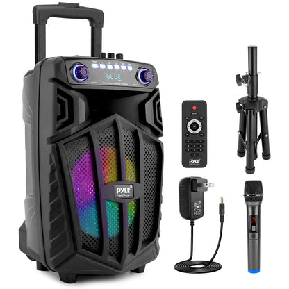 Φορητό ηχείο PA Bluetooth 680W, επαναφορτιζόμενο, με 10 φώτα LED - PPHP1022NSM