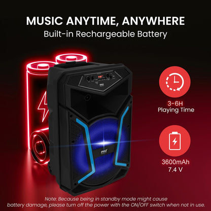 Tragbares Bluetooth-PA-Lautsprechersystem-Kit – PPHP122SM