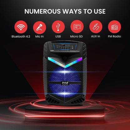Φορητό ηχείο PA Bluetooth 1200W, επαναφορτιζόμενο, υπογούφερ 15", φώτα πάρτι