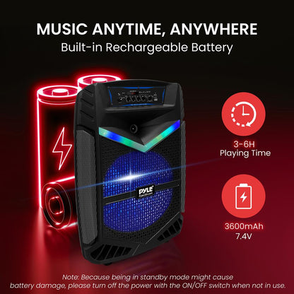 Φορητό ηχείο PA Bluetooth 1200W, επαναφορτιζόμενο, υπογούφερ 15", φώτα πάρτι
