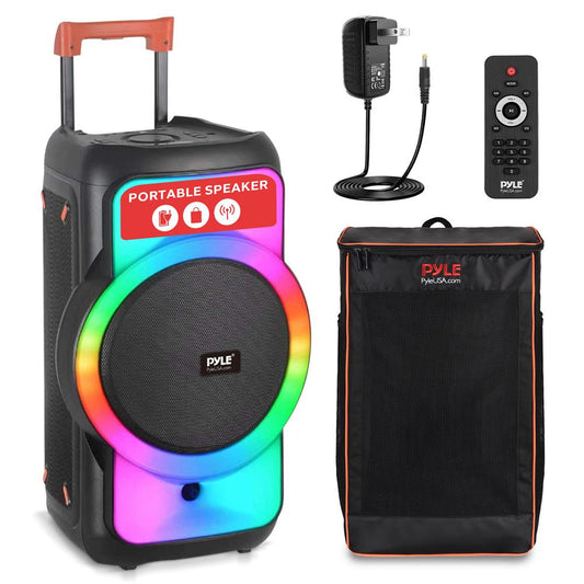 Boxă de petrecere Bluetooth 160W, bas puternic, sistem TWS cu lumini LED