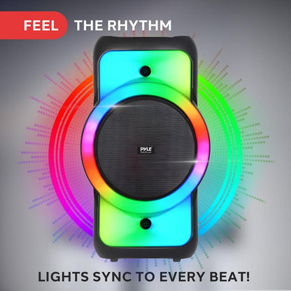 Altoparlante Bluetooth per feste da 160W, bassi potenti, sistema TWS con luci LED