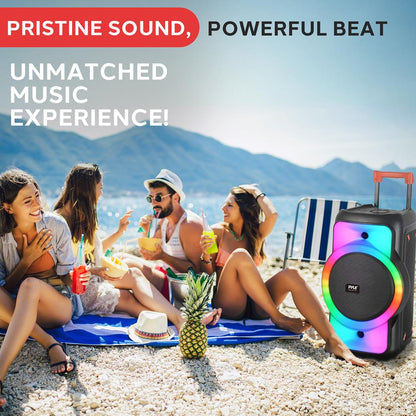Altoparlante Bluetooth per feste da 160W, bassi potenti, sistema TWS con luci LED