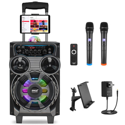 Bærbar Bluetooth-PA-højttaler 580 W med genopladelige LED-festlys – PPHP87BTA