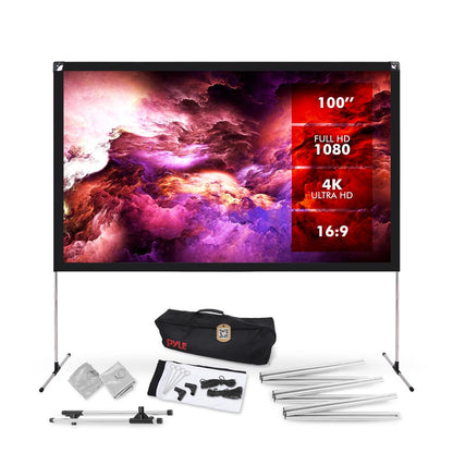 Zusammenklappbare Projektionsleinwand 120 Zoll, HD, 4K, mattweiß, knitterarm