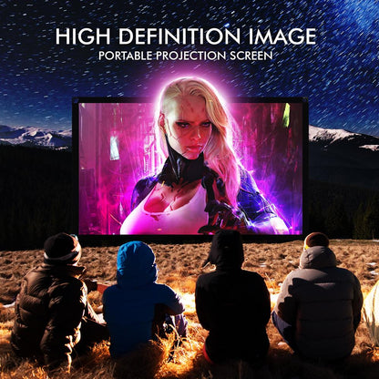 Zusammenklappbare Projektionsleinwand 120 Zoll, HD, 4K, mattweiß, knitterarm