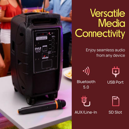 Sistem portabil de boxă PA și microfon