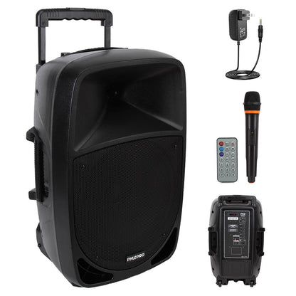 Coluna PA portátil Bluetooth 1200 W com bateria recarregável e subwoofer de 12"