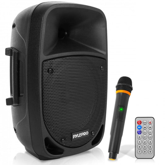 Portabel Bluetooth-PA-högtalare 800 W med uppladdningsbar UHF-mikrofon, 8-tums subwoofer
