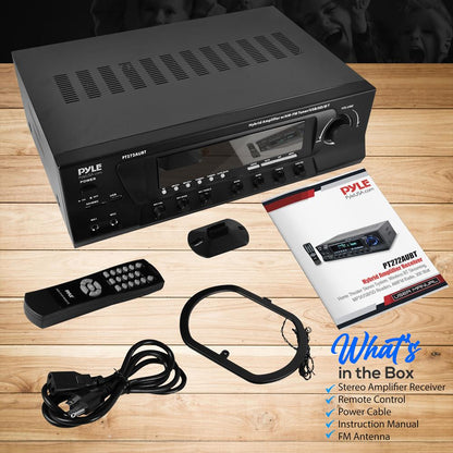 Aimplitheoir Bluetooth gan sreang 300W, glacadóir amharclainne baile 4 chainéal - PT272AUBT