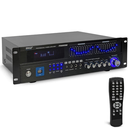 2000 W:n Bluetooth 6-kanavainen kotivahvistin – langaton suoratoisto, USB/AUX/RCA – PT6060CHAE